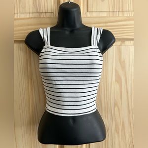 striped tank crop top